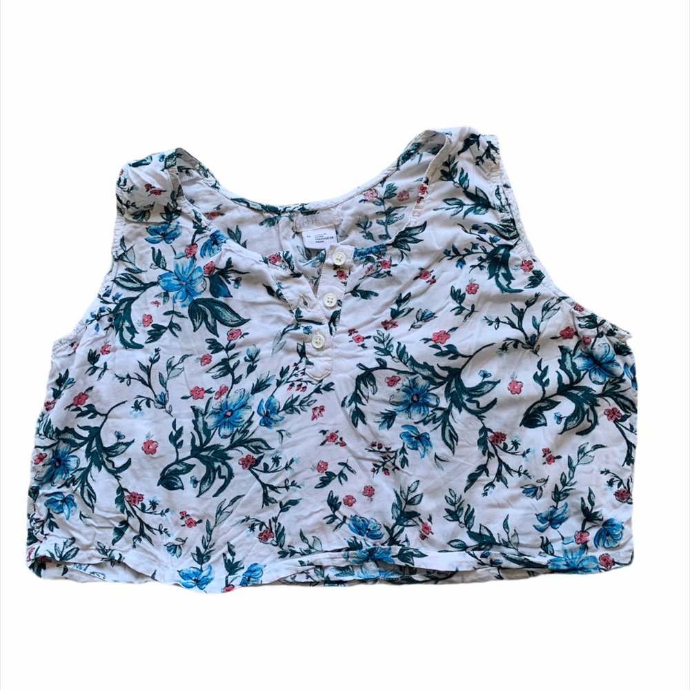 UO cooperative vintage floral flowy crop top